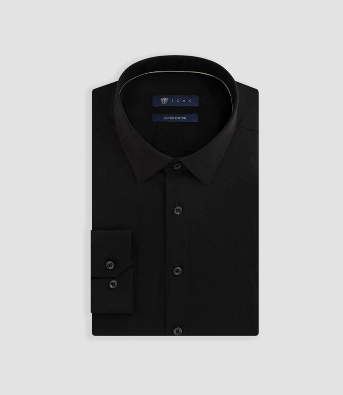 izac Chemise slim noir MALTE