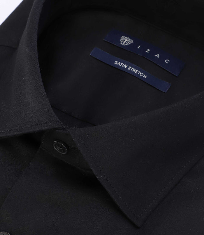 Izac Chemise Slim Noire
