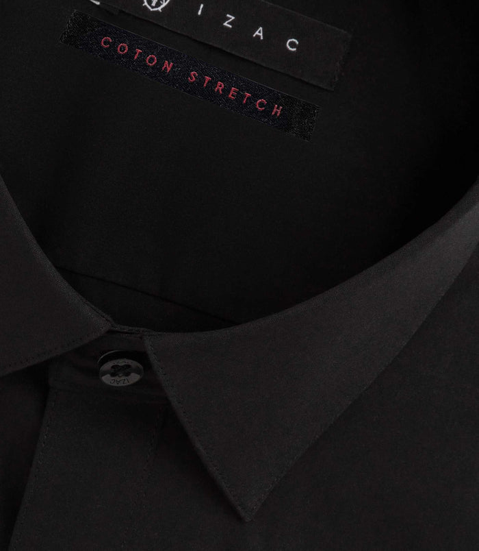 Izac Chemise Slim Noire