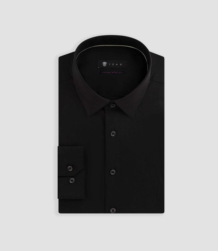 izac Chemise slim noire