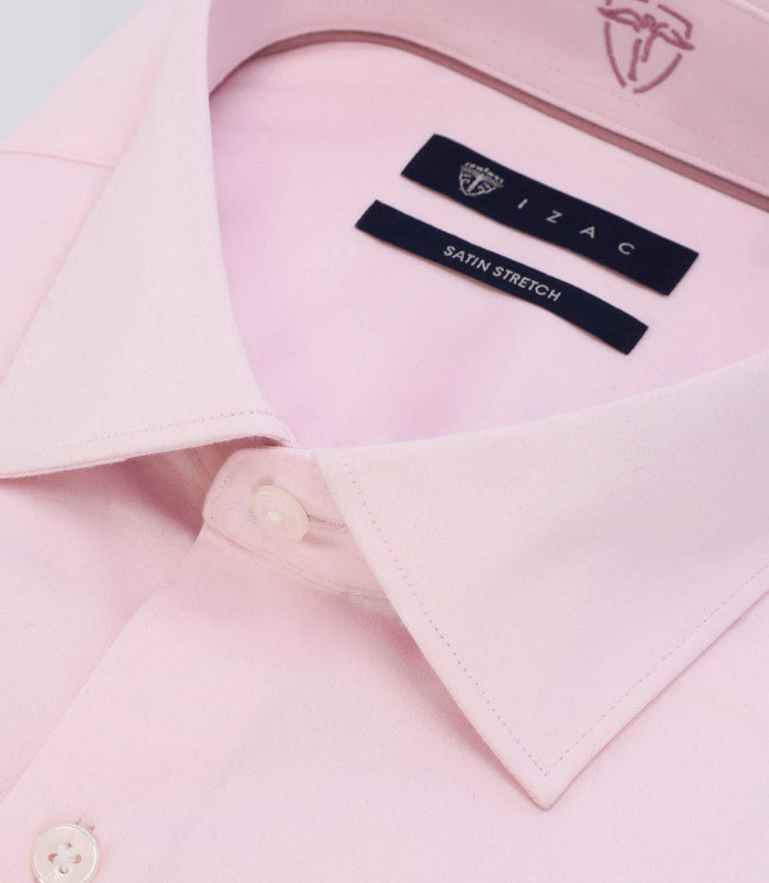 Izac Chemise Slim Rose