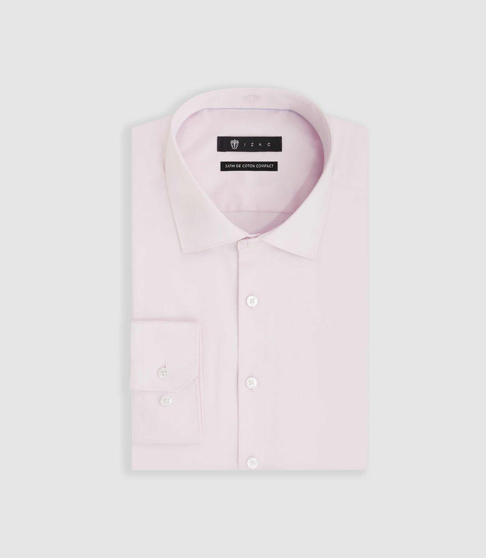 Izac Chemise Slim Rose "Satinslim"