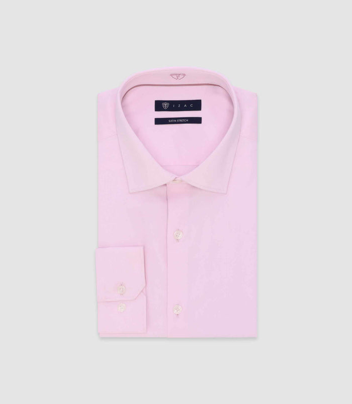 izac Chemise slim rose