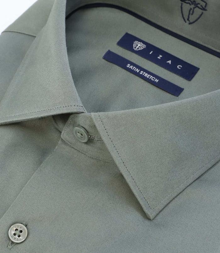 Izac Chemise Slim Verte
