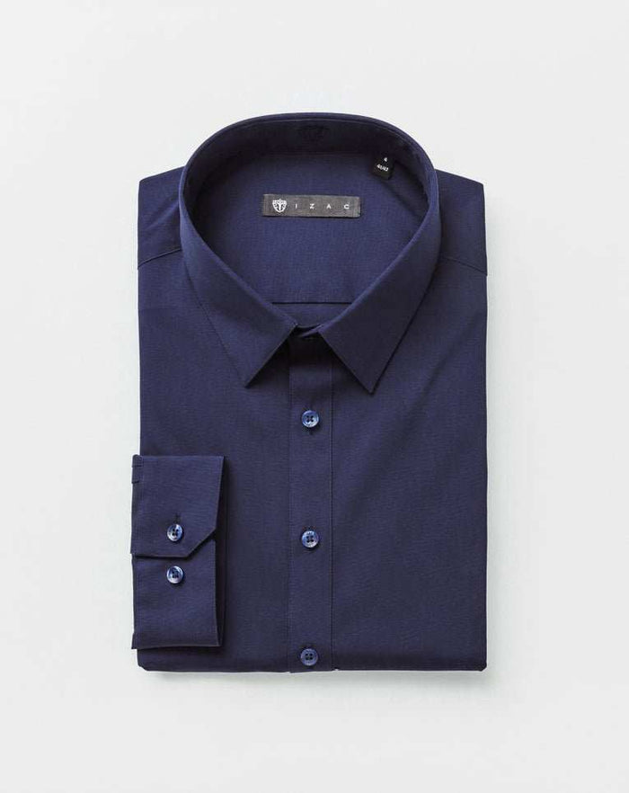 izac Chemise stretch marine foncé