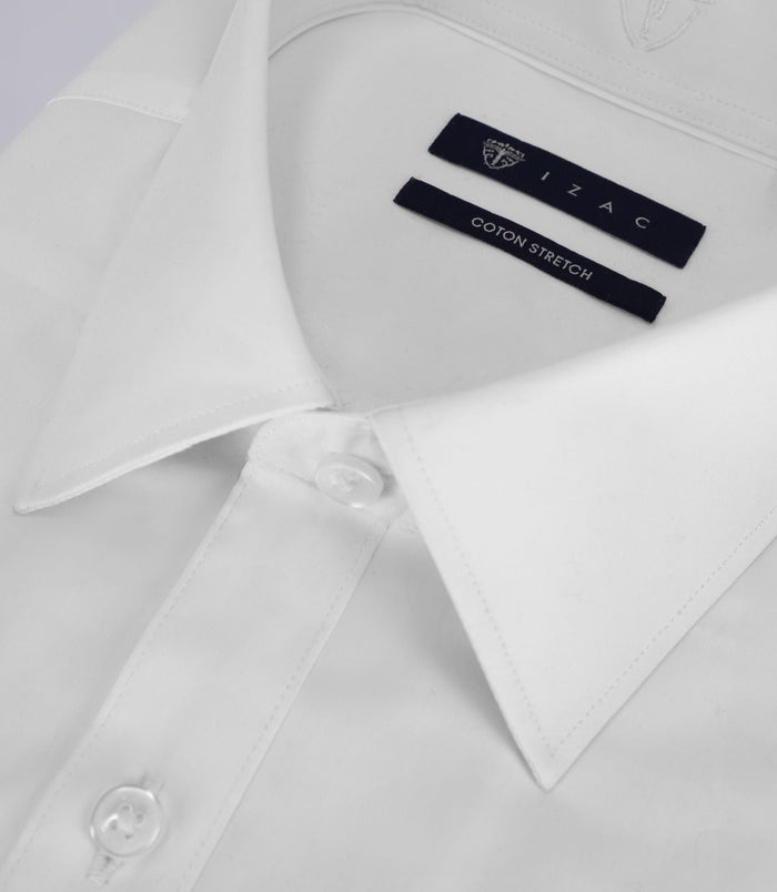 Izac Chemise Unie Blanche