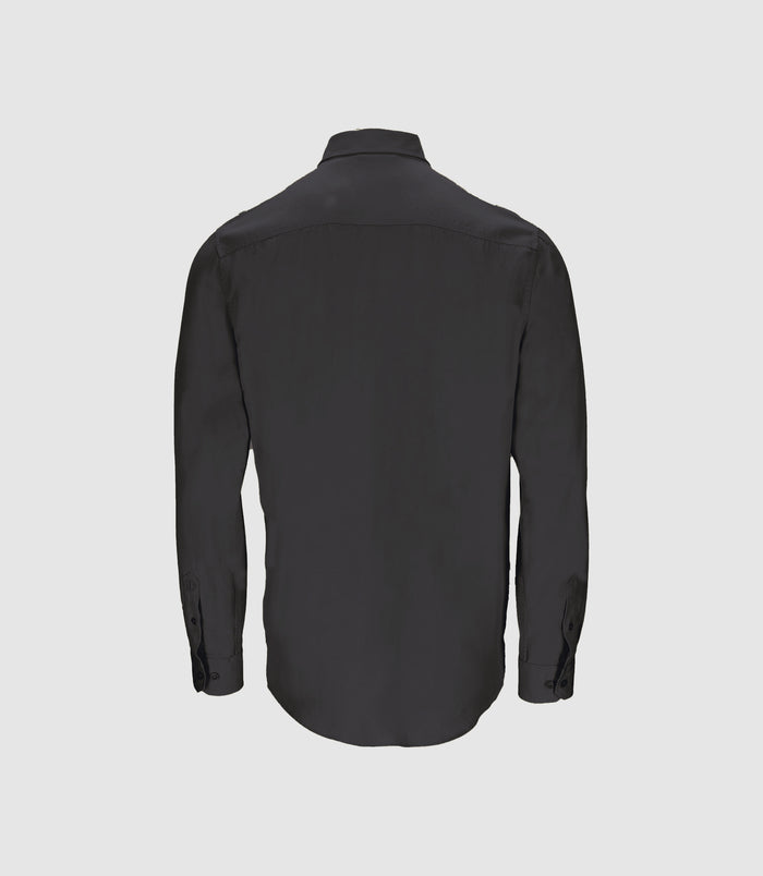 Izac Chemise Unie Casual Marine JULIEN