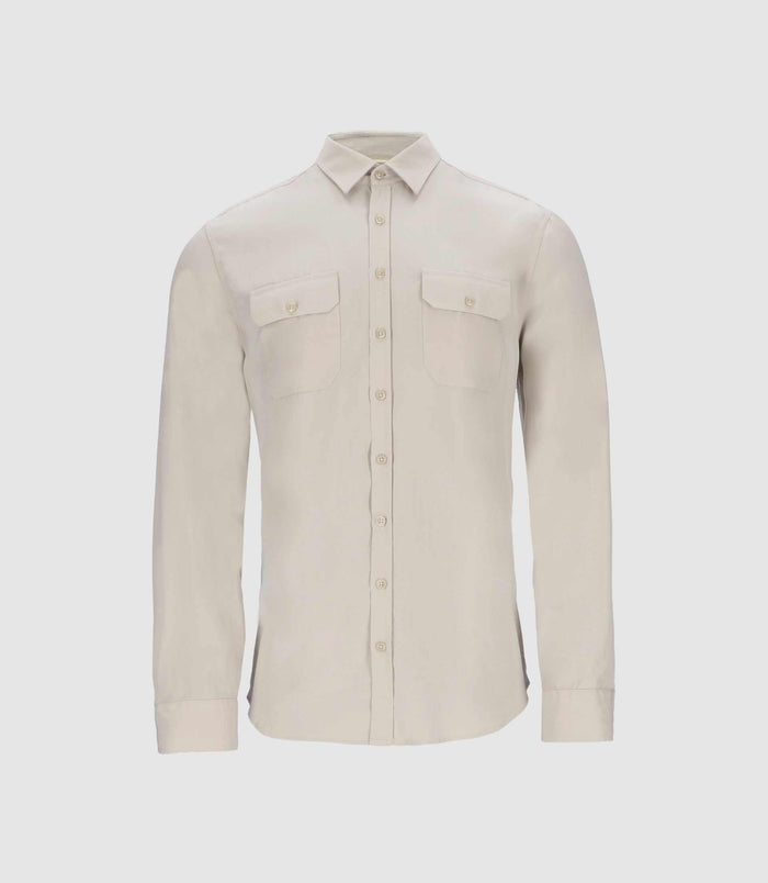 izac Chemise unie casual mastic JULIEN