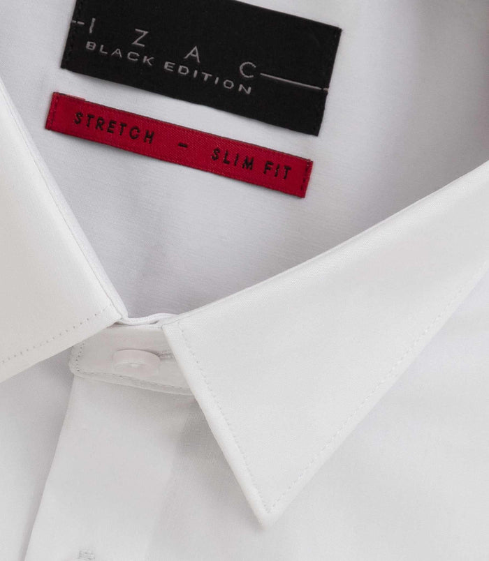 Izac Chemise Unie Fantaisie Blanche "Boy"