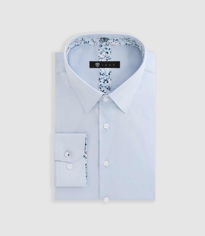 izac Chemise unie fantaisie ciel "Dani"