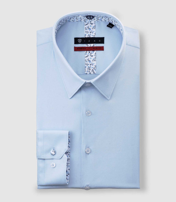 izac Chemise unie fantaisie ciel "Daniout"