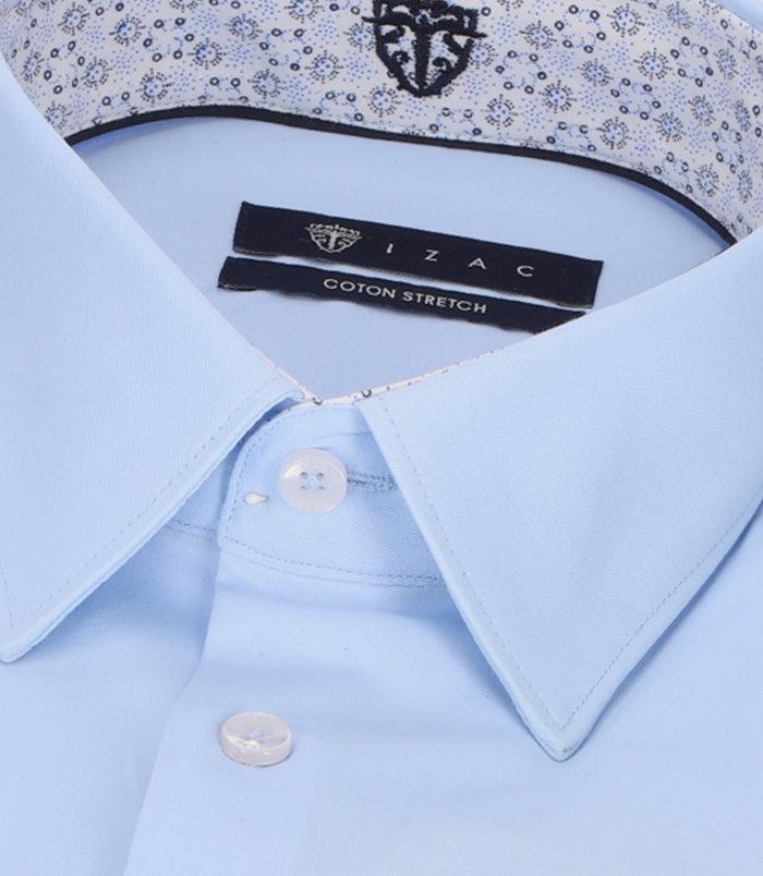 Izac Chemise Unie Fantaisie Ciel MACKYOUT