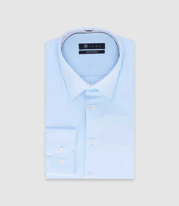 izac Chemise unie fantaisie ciel MACKYOUT