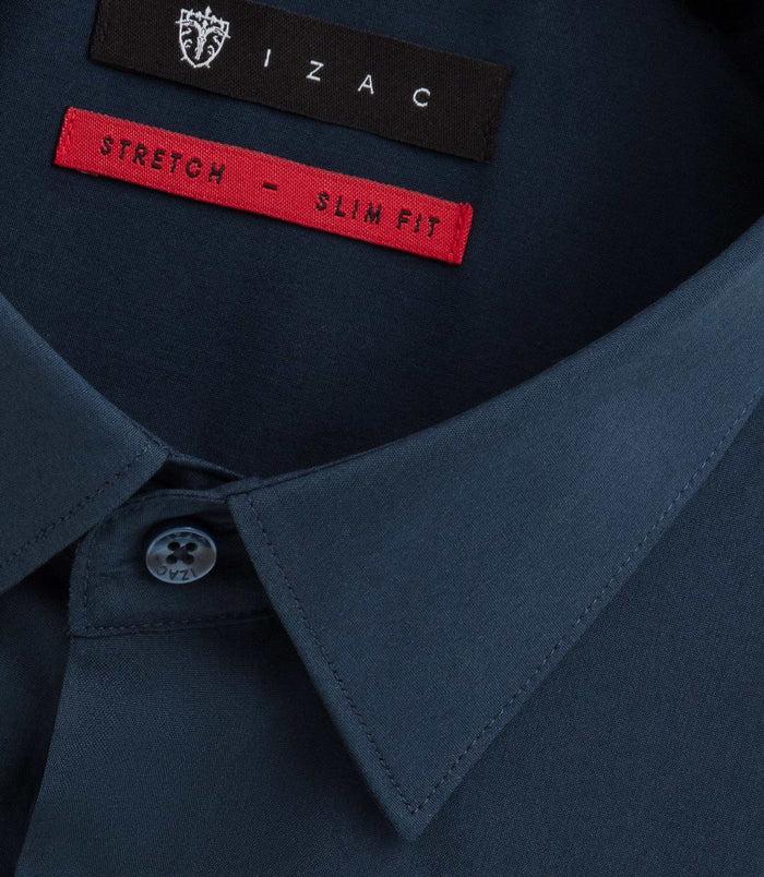 Izac Chemise Unie Fantaisie Marine "Bosco"