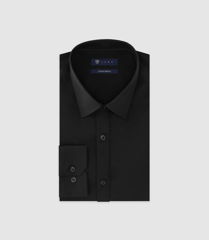 izac Chemise unie noire