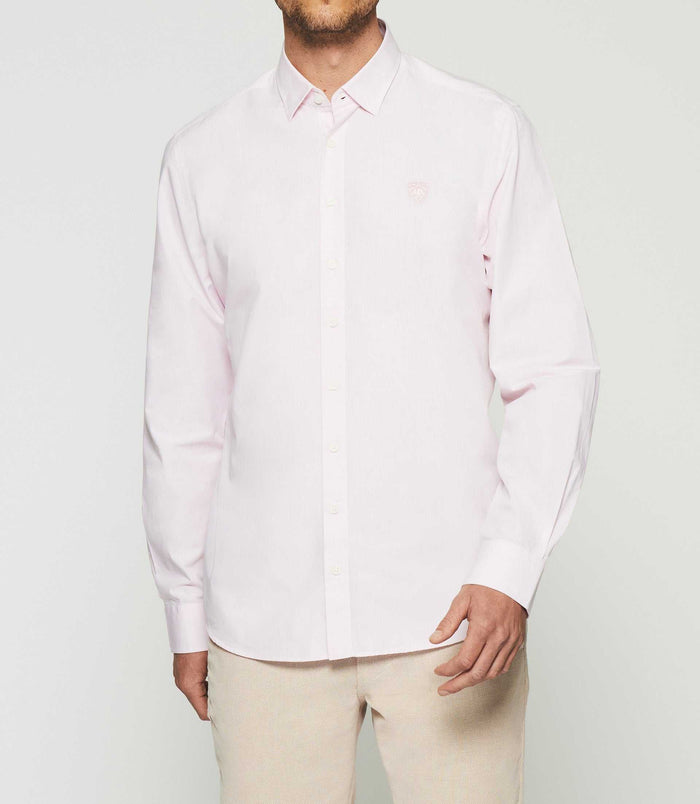 Izac Chemise Unie Regular Rose KENNETH