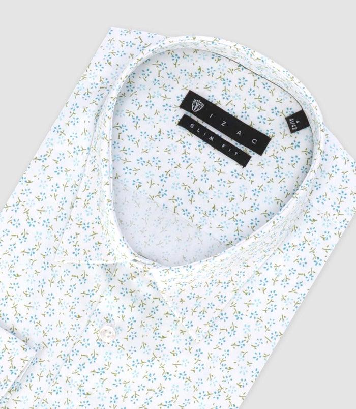 Izac Chemise Ville à Imprimé Vert "Tifast012"