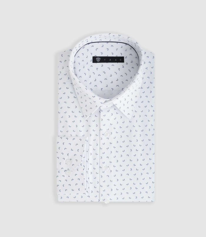 izac Chemise ville blanche et marine "Difast008"