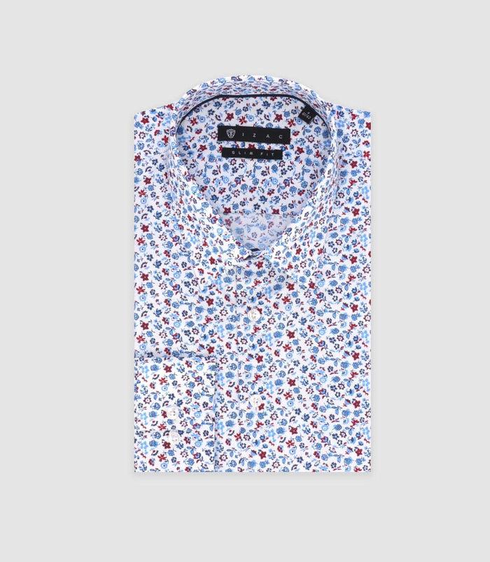 izac Chemise ville bleu et rouge "Tifast018"