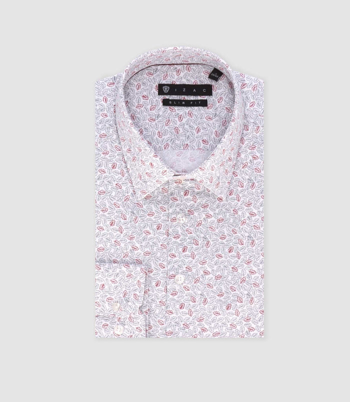 Izac Chemise Ville Bordeaux "Tifast020"