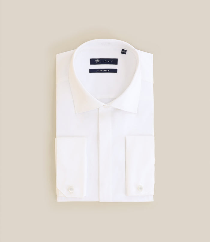 izac Chemise ville col italien écrue