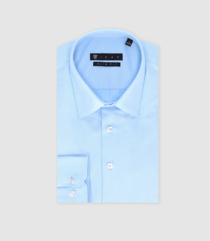 izac Chemise ville imprimé bleu ciel "Tifast002"
