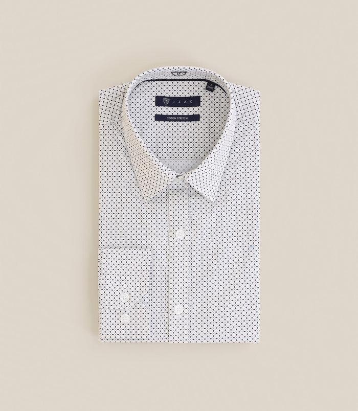 izac Chemise ville imprimée beige