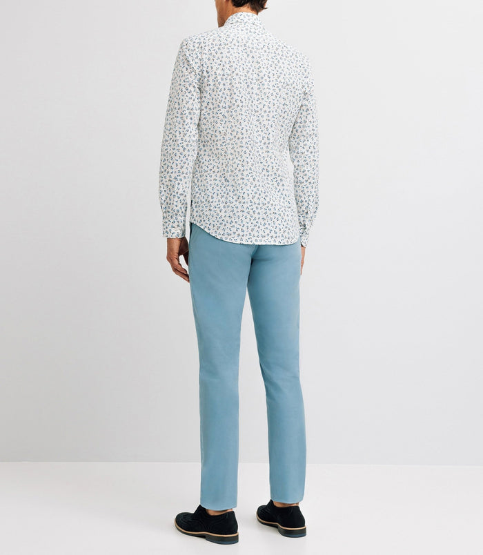 Izac Chemise Ville Imprimée Bleue