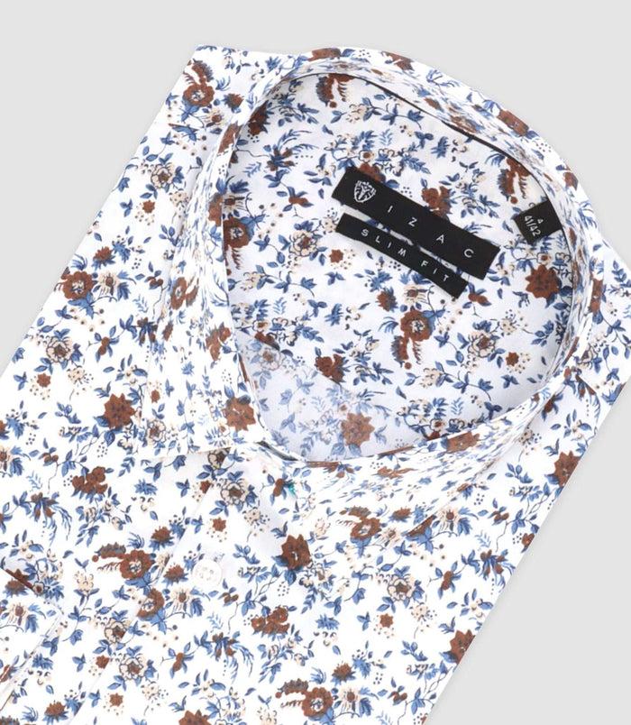 Izac Chemise Ville Marron "Tifast017"
