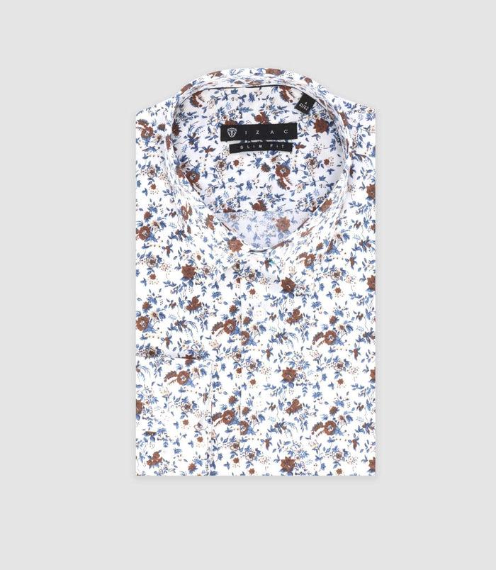Izac Chemise Ville Marron "Tifast017"