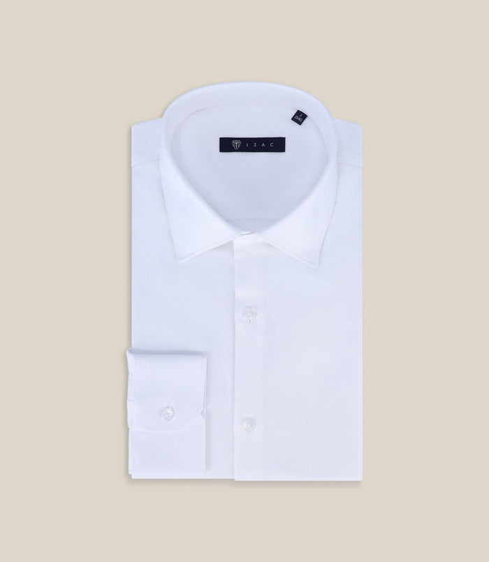 izac Chemise ville non iron blanche