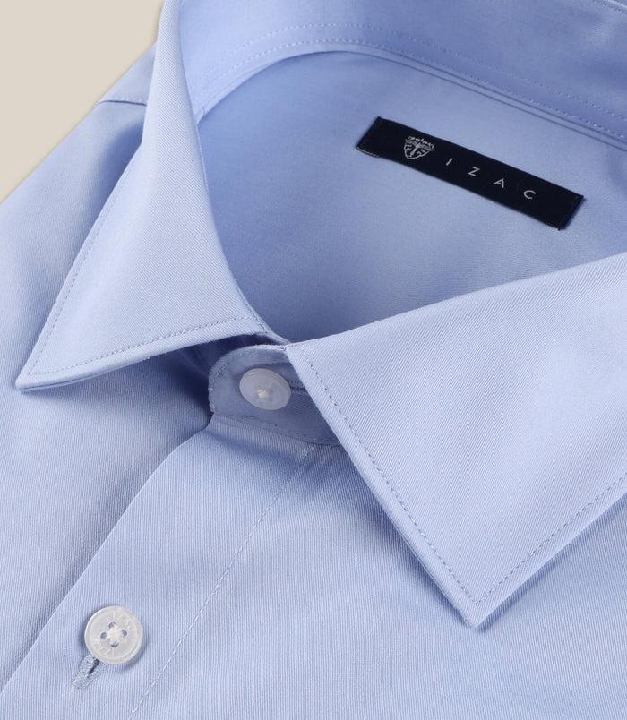 Izac Chemise Ville Slim Ciel