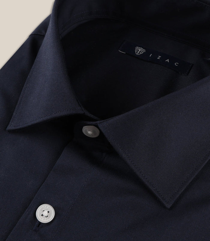Izac Chemise Ville Slim Marine