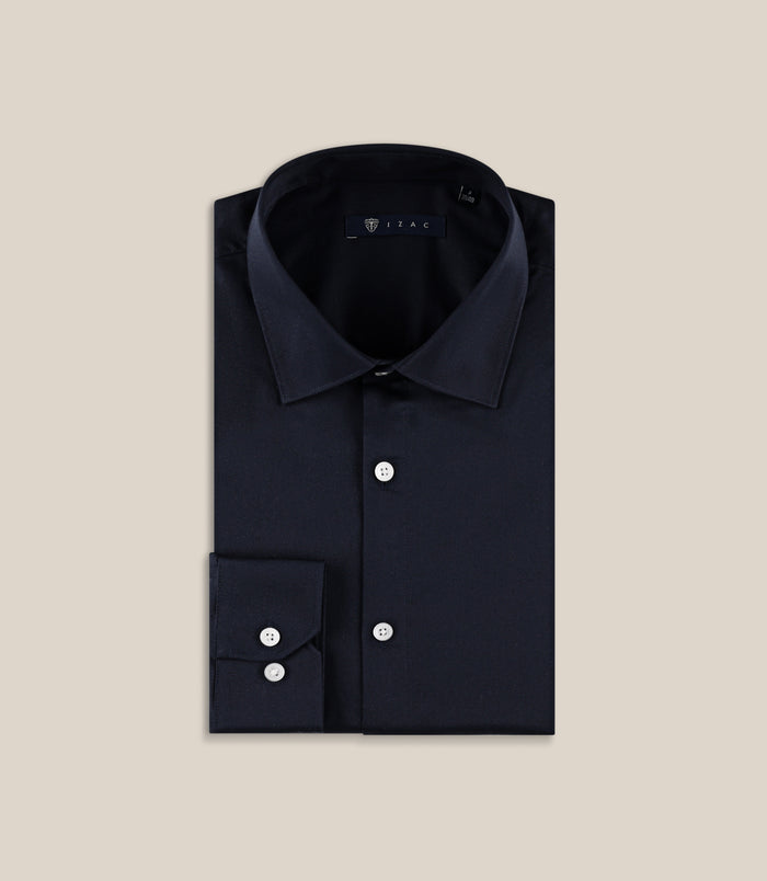 izac Chemise ville slim marine