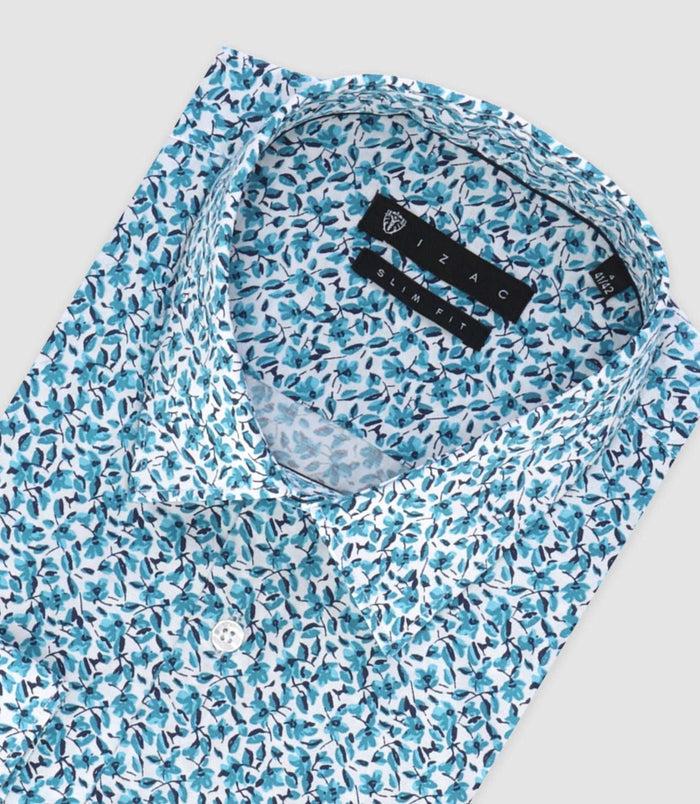 Izac Chemise Ville Turquoise "Tifast010"