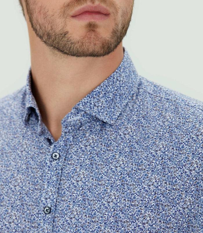 Izac Chemises Casual Bleu Ciel "Milou"