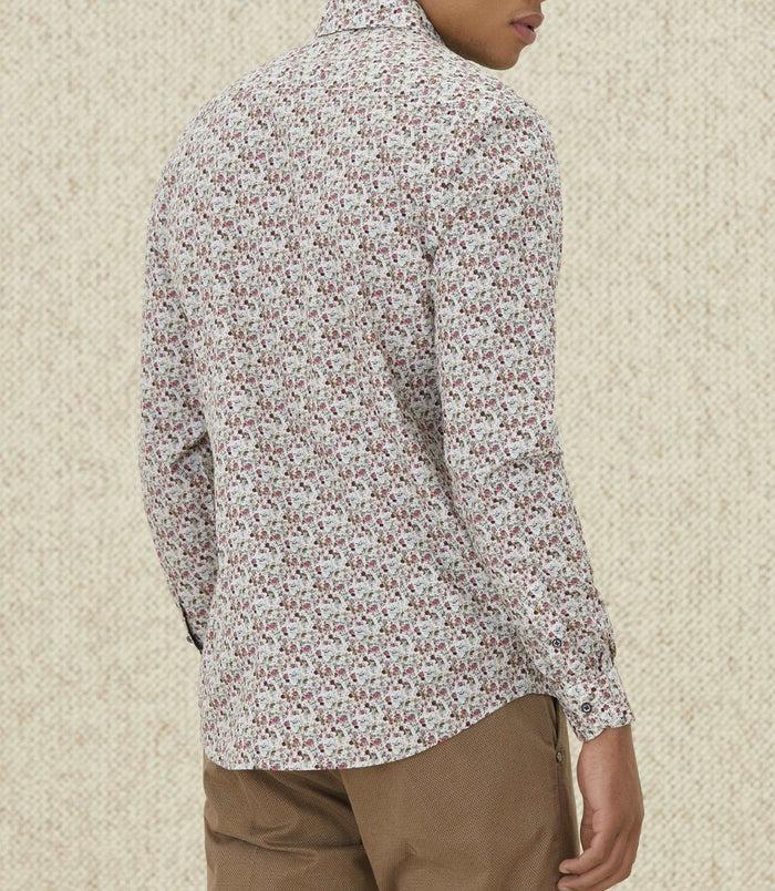Izac Chemises Casual En Coton Beige "Manu"