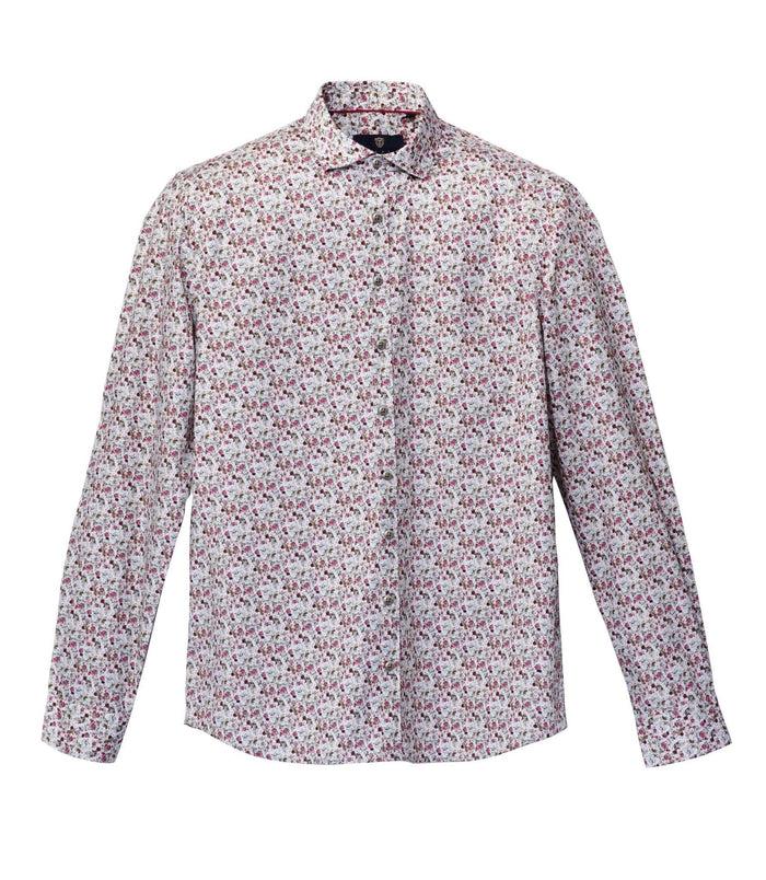 Izac Chemises Casual En Coton Beige "Manu"