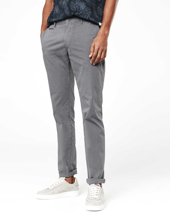izac Chino fantaisie gris moyen