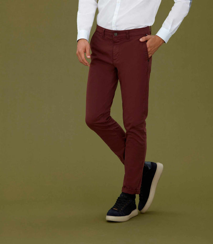 izac Chino fashion bordeaux "Célèbre"