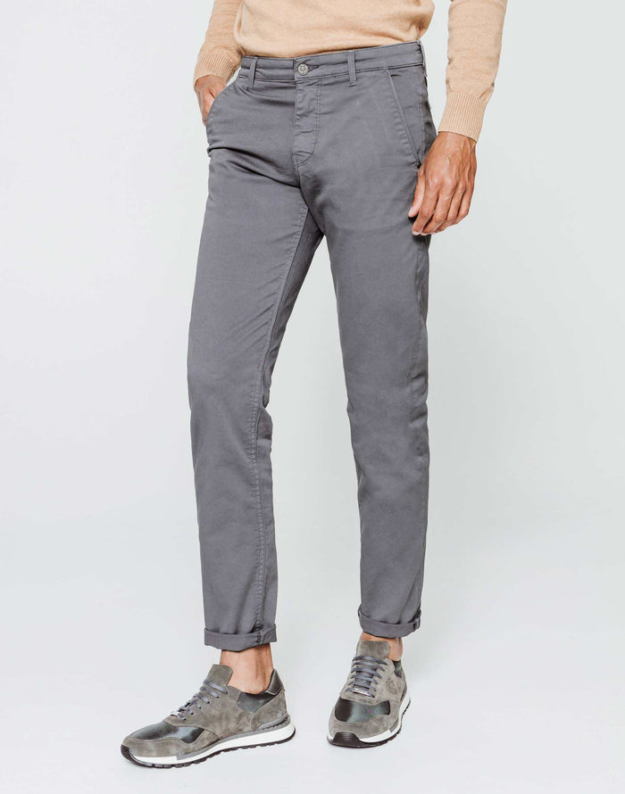 izac Chino fashion gris moyen