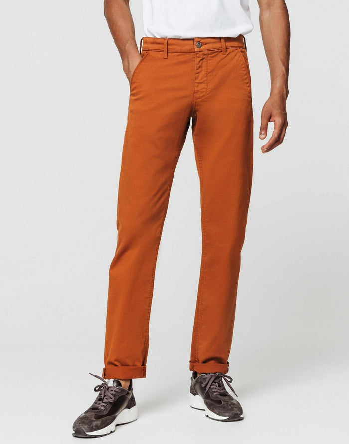 izac Chino fashion orange brûlé