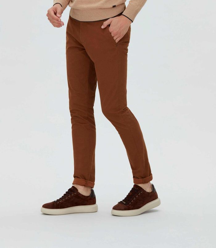 Izac Chino Imprimé Camel "Cristal"