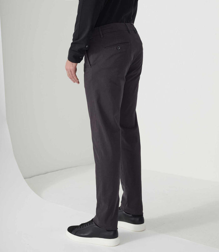 Izac Chino Imprimé Noir "Cristal"