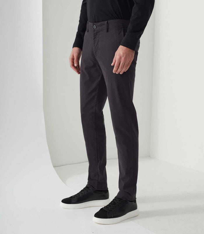 izac Chino imprimé noir "Cristal"