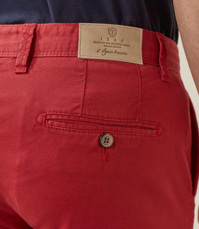 Izac Chino Micromotif Rouge "Berline"