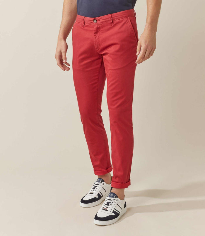 izac Chino micromotif rouge "Berline"