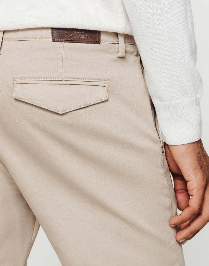 Izac Chino Satin Beige Clair