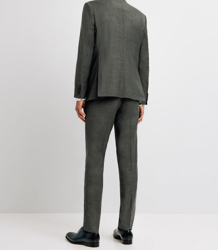 Izac Costume 100% En Laine Gris