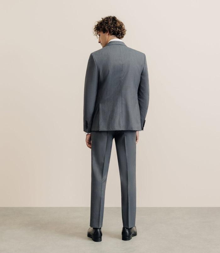 Izac Costume 100% Laine Gris